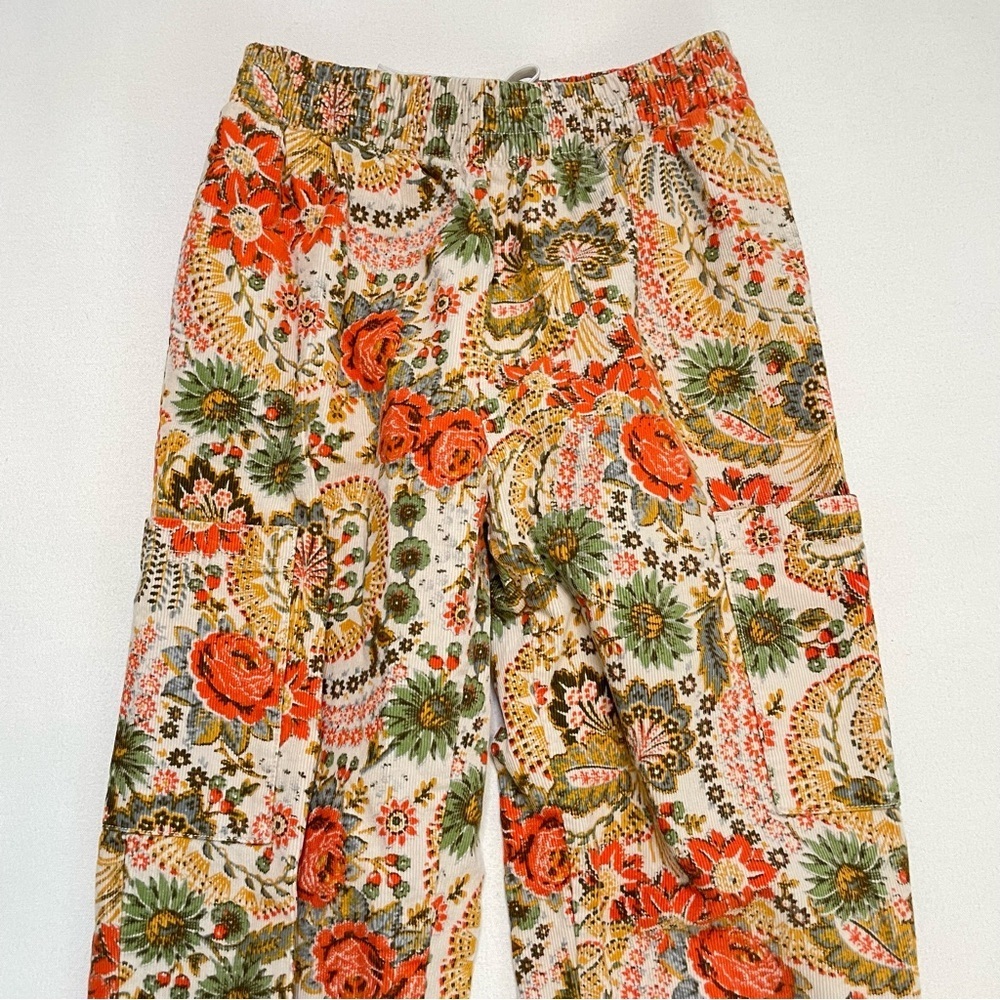 Urban Outfitters floral retro corduroy cargo joggers XS - Picture 3 of 13